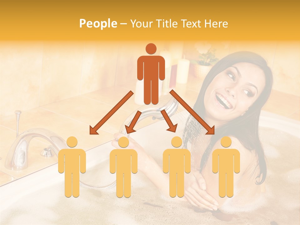 Water Foam Flower PowerPoint Template