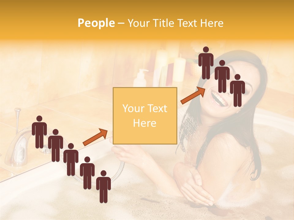 Water Foam Flower PowerPoint Template