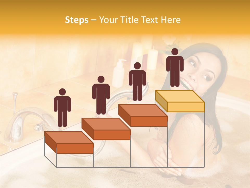 Water Foam Flower PowerPoint Template