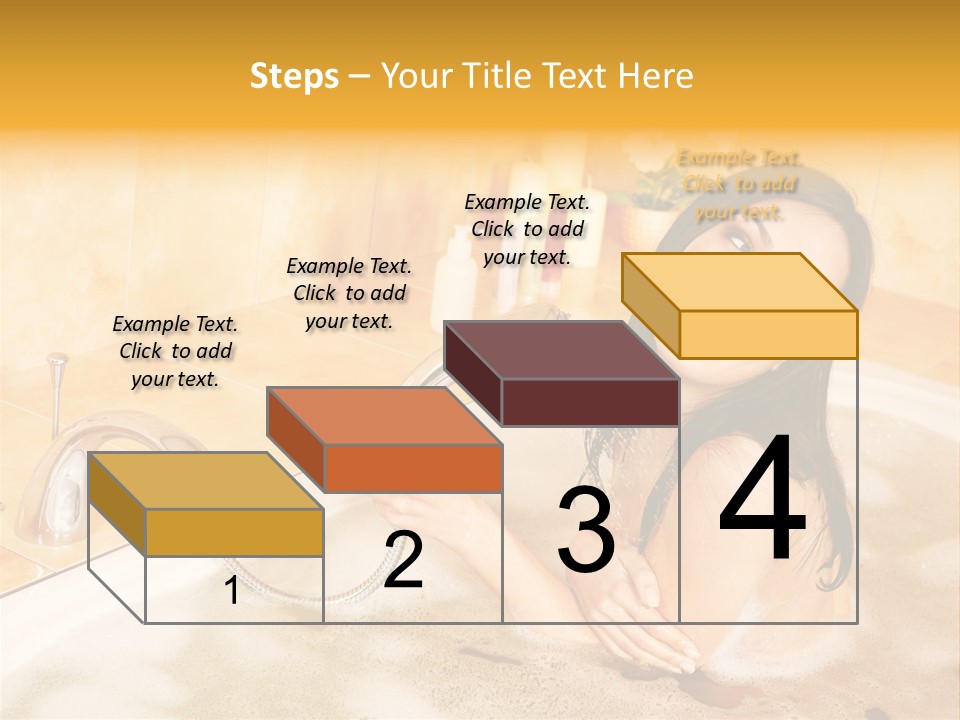 Water Foam Flower PowerPoint Template