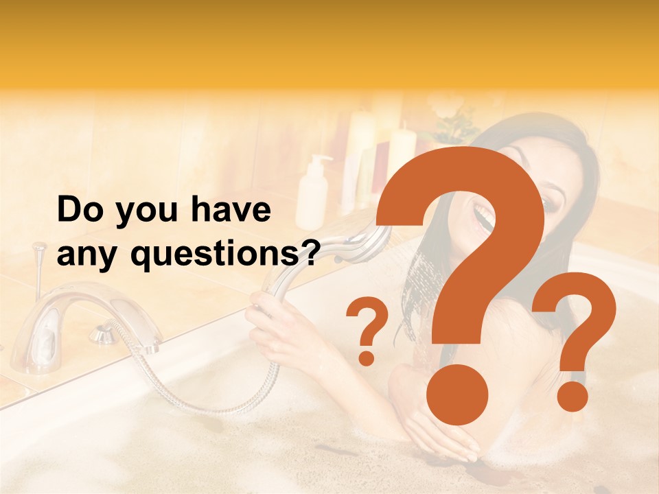 Water Foam Flower PowerPoint Template