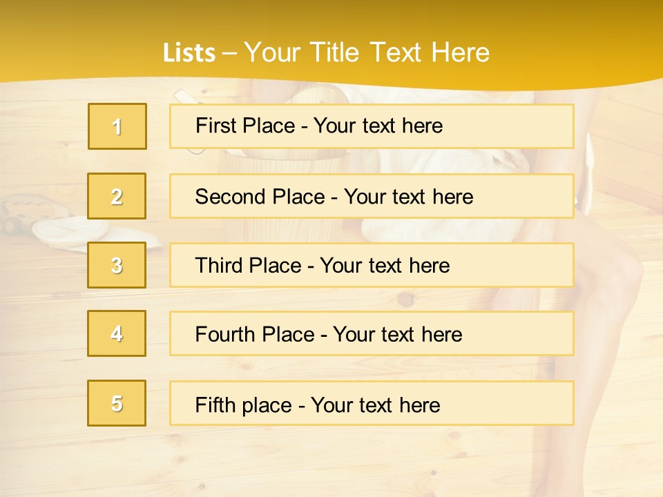 Beautiful People Wood PowerPoint Template
