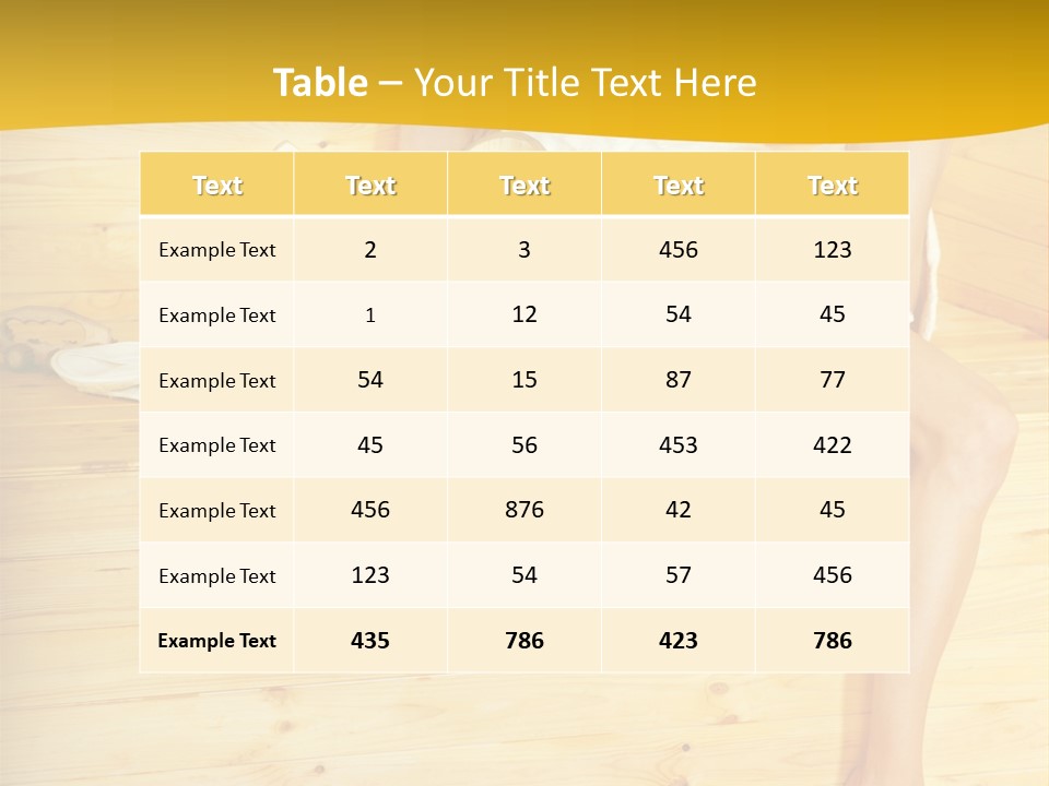 Beautiful People Wood PowerPoint Template