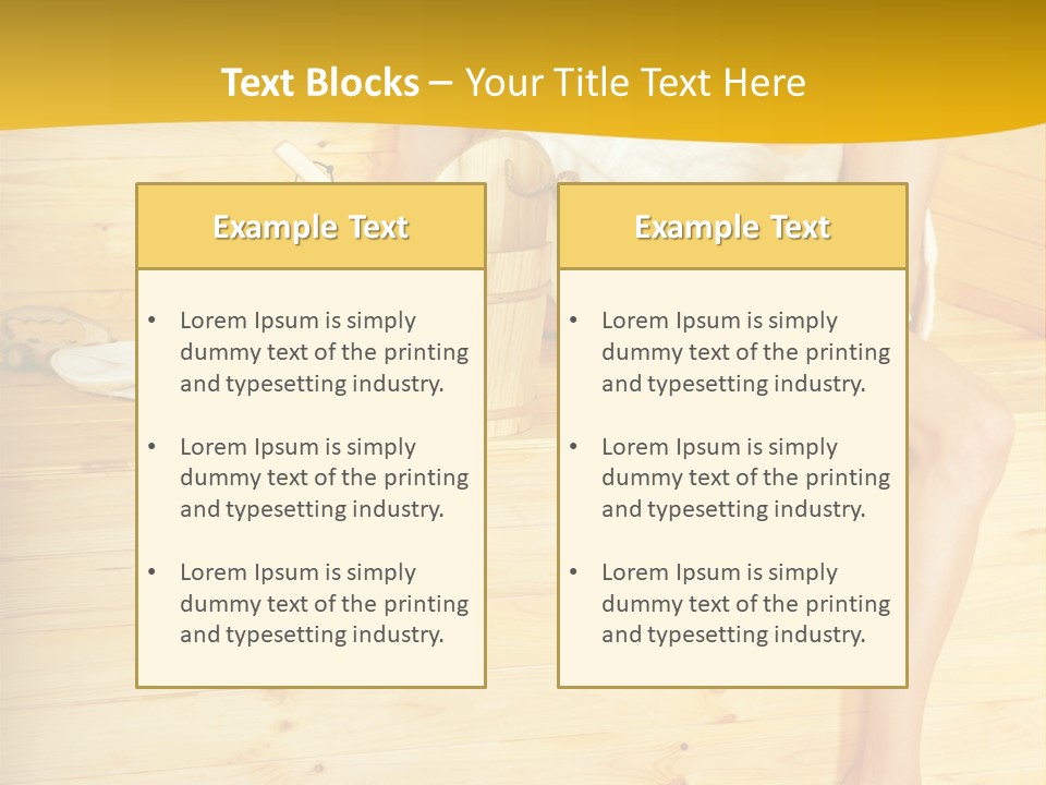 Beautiful People Wood PowerPoint Template