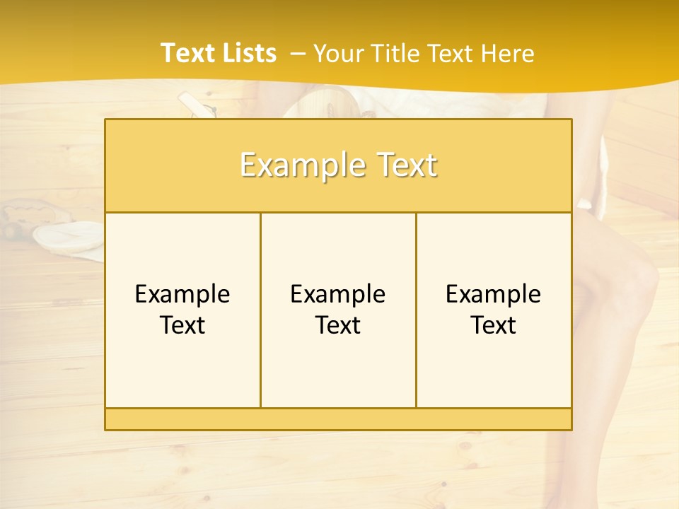 Beautiful People Wood PowerPoint Template