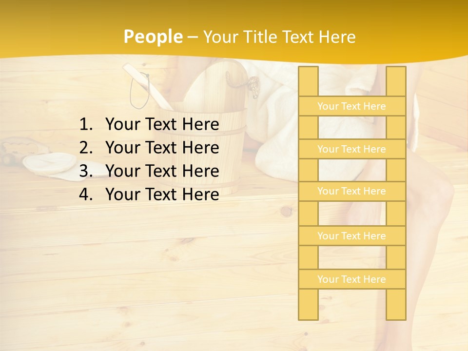 Beautiful People Wood PowerPoint Template