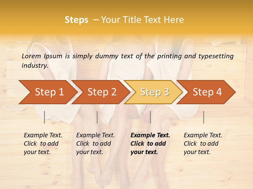 Relaxation Refresh Girl PowerPoint Template