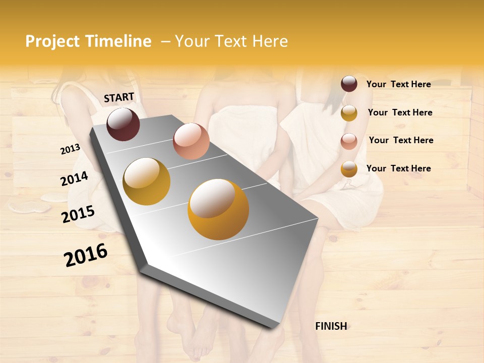 Relaxation Refresh Girl PowerPoint Template
