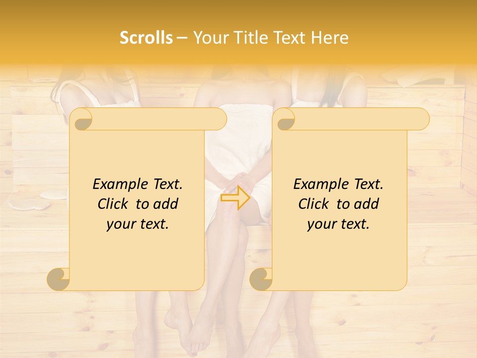 Relaxation Refresh Girl PowerPoint Template
