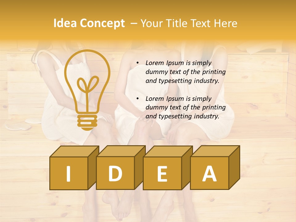 Relaxation Refresh Girl PowerPoint Template