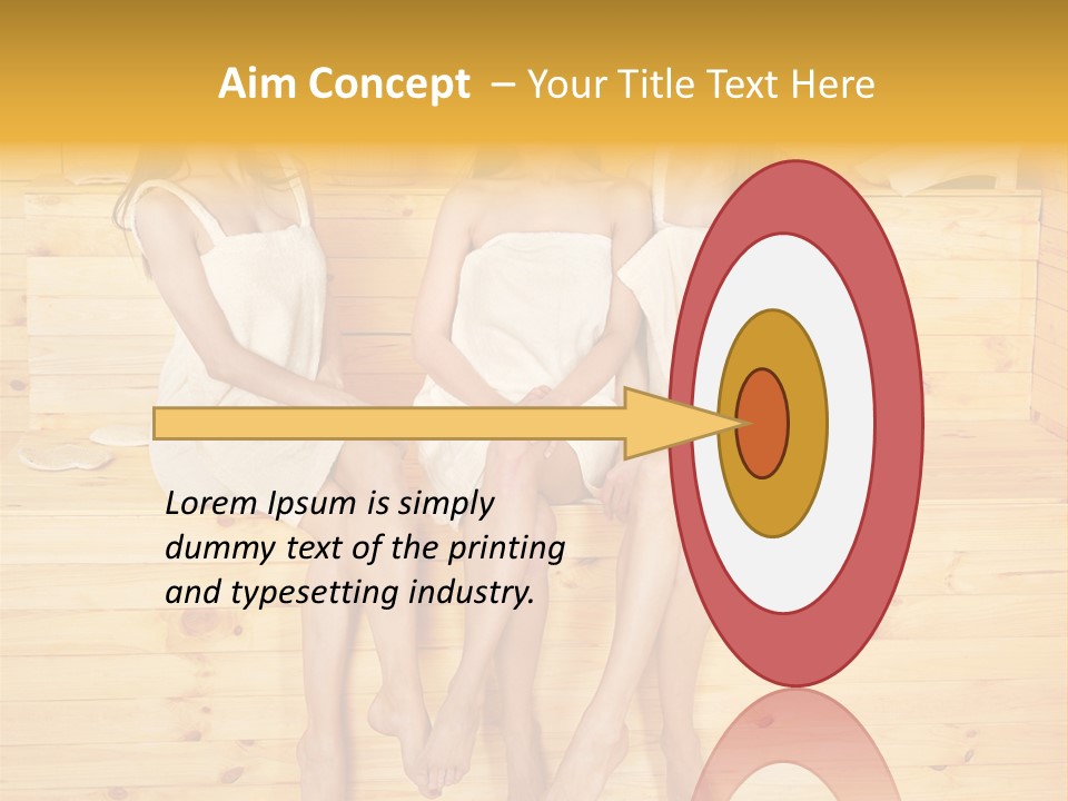 Relaxation Refresh Girl PowerPoint Template