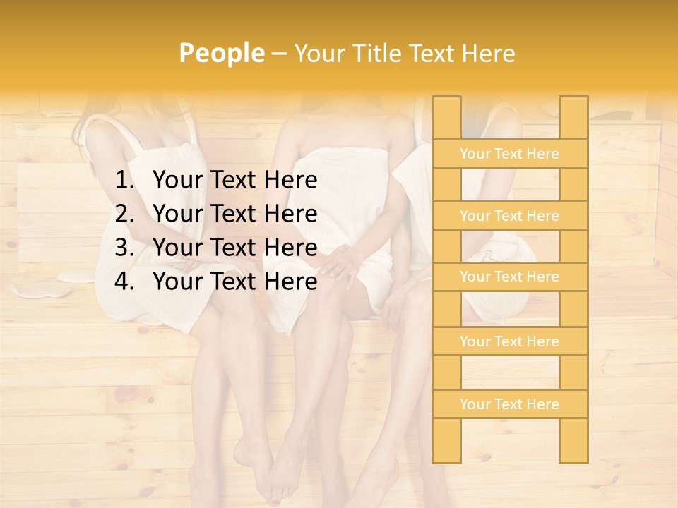 Relaxation Refresh Girl PowerPoint Template