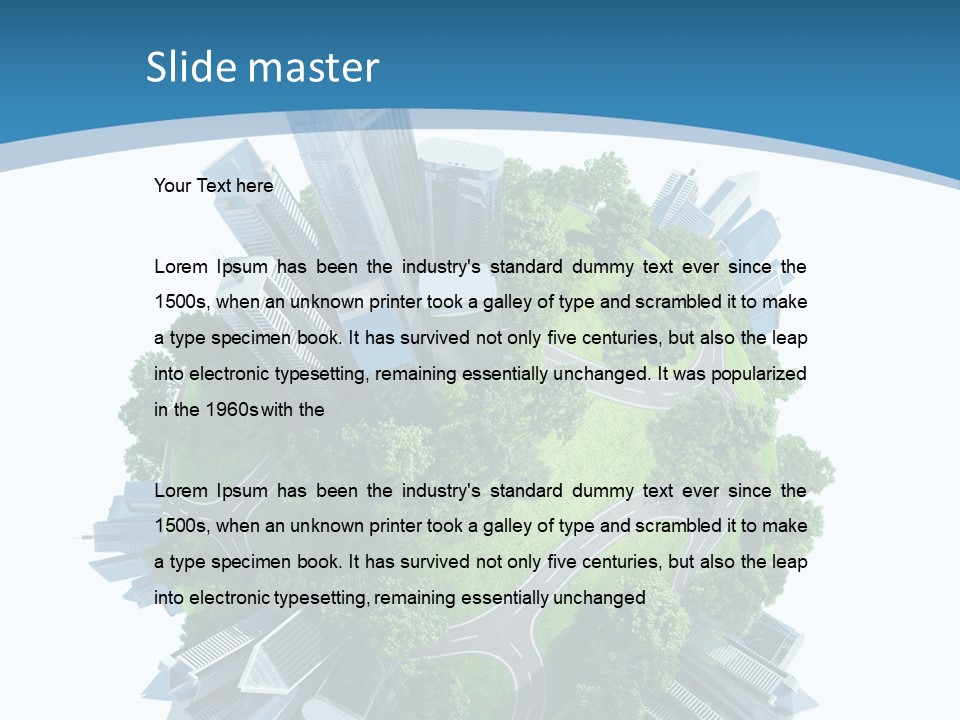 Building Green Ecology PowerPoint Template