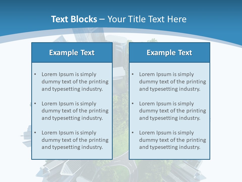Building Green Ecology PowerPoint Template