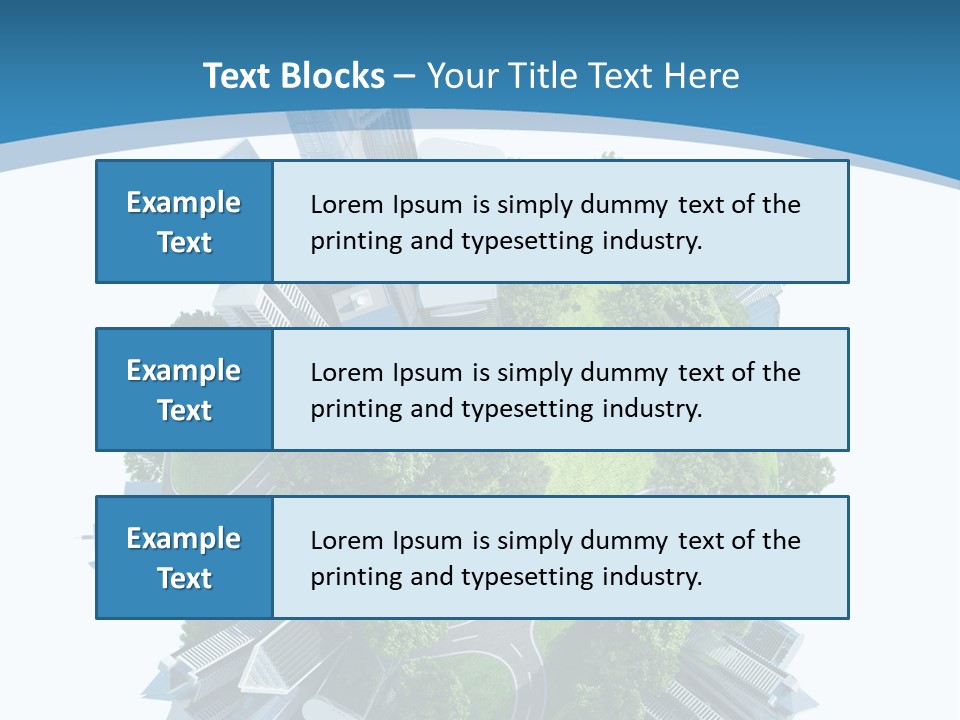 Building Green Ecology PowerPoint Template