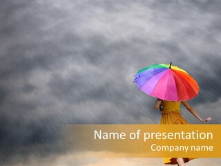 Action Person Striped PowerPoint Template