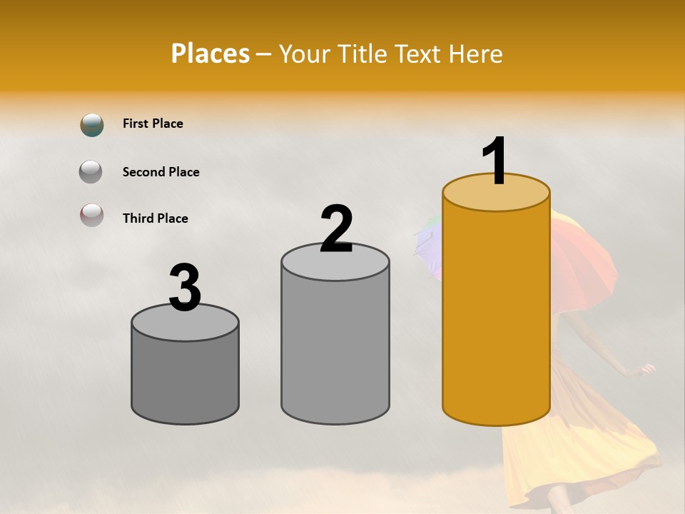 Action Person Striped PowerPoint Template