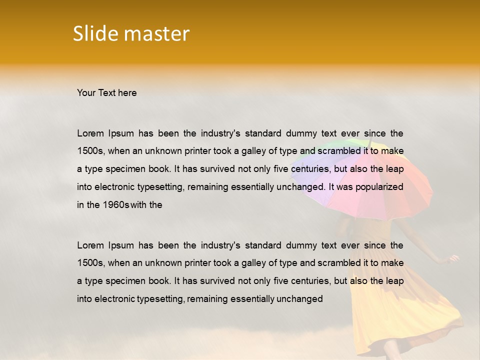 Action Person Striped PowerPoint Template