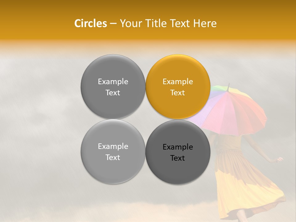 Action Person Striped PowerPoint Template