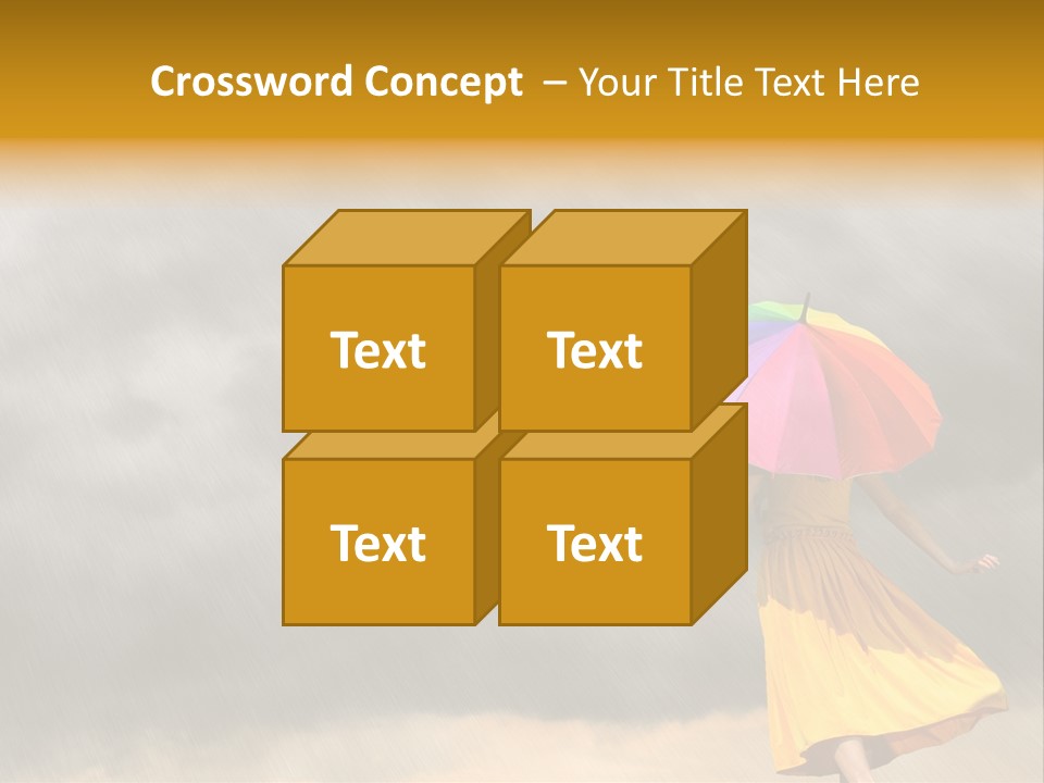 Action Person Striped PowerPoint Template