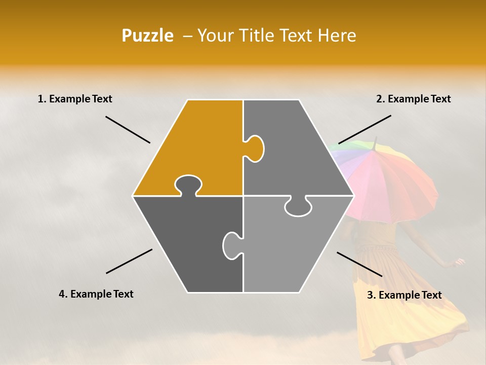 Action Person Striped PowerPoint Template