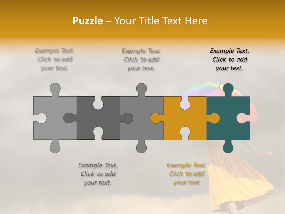 Action Person Striped PowerPoint Template