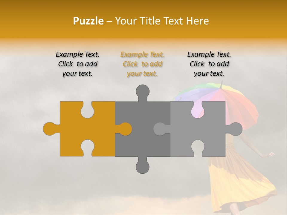 Action Person Striped PowerPoint Template