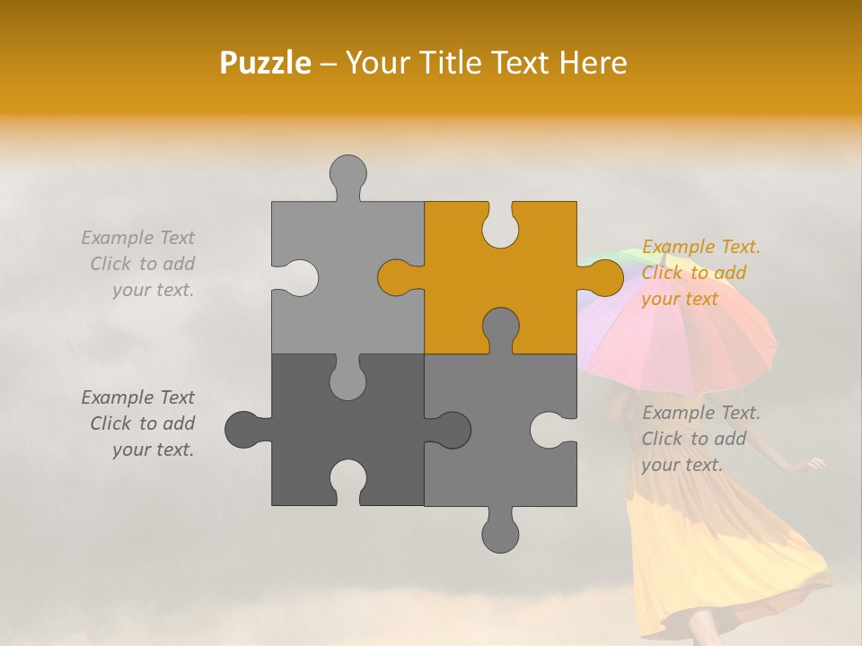 Action Person Striped PowerPoint Template