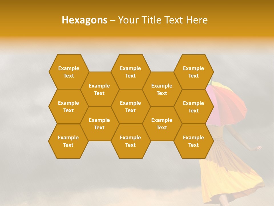 Action Person Striped PowerPoint Template