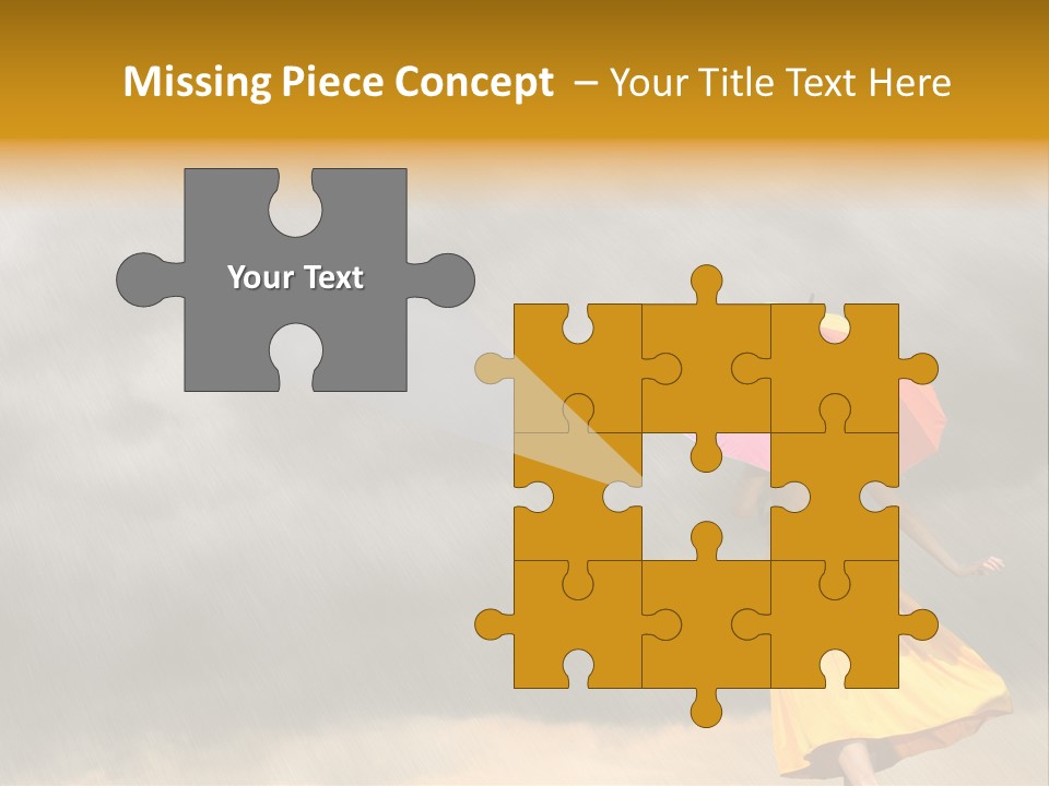 Action Person Striped PowerPoint Template