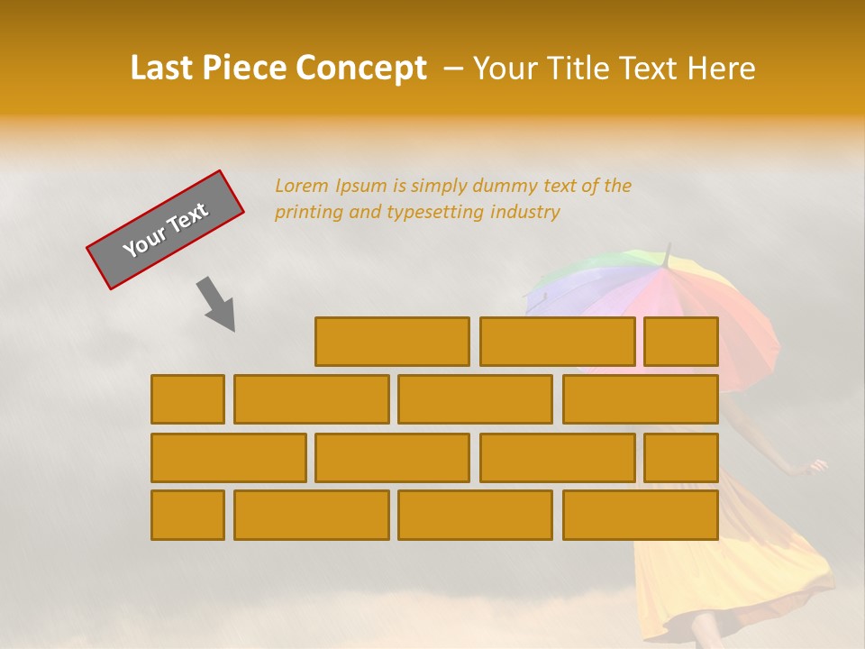 Action Person Striped PowerPoint Template