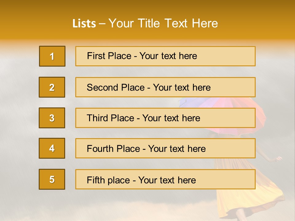 Action Person Striped PowerPoint Template