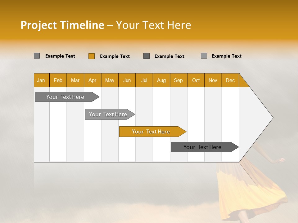 Action Person Striped PowerPoint Template