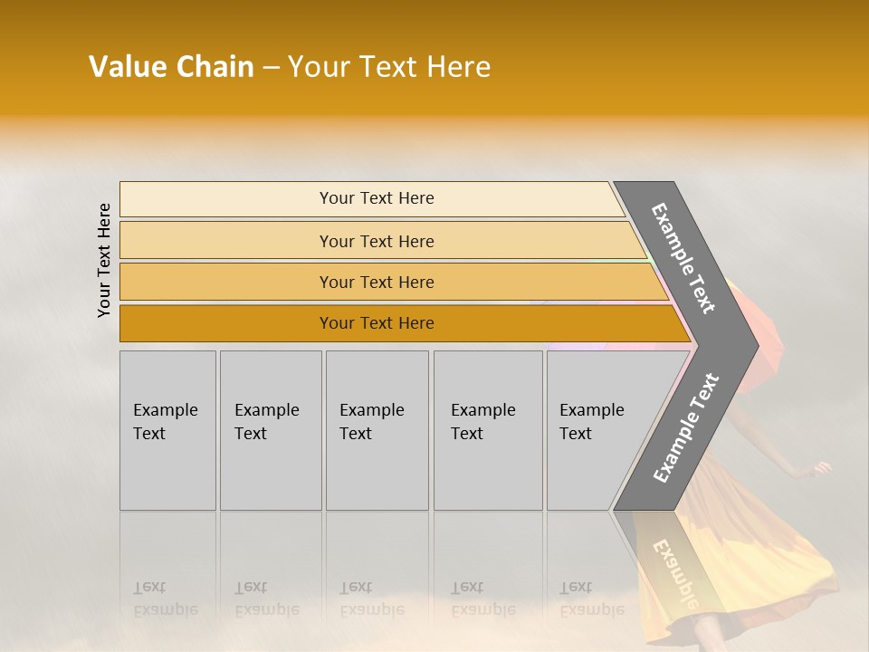 Action Person Striped PowerPoint Template