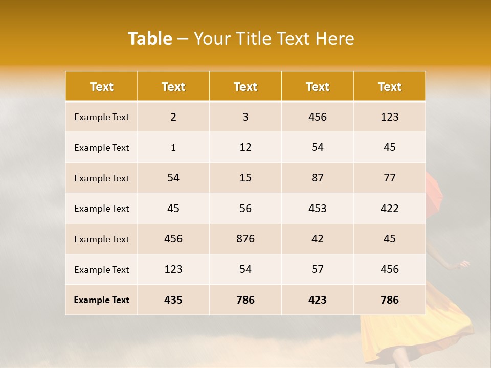 Action Person Striped PowerPoint Template
