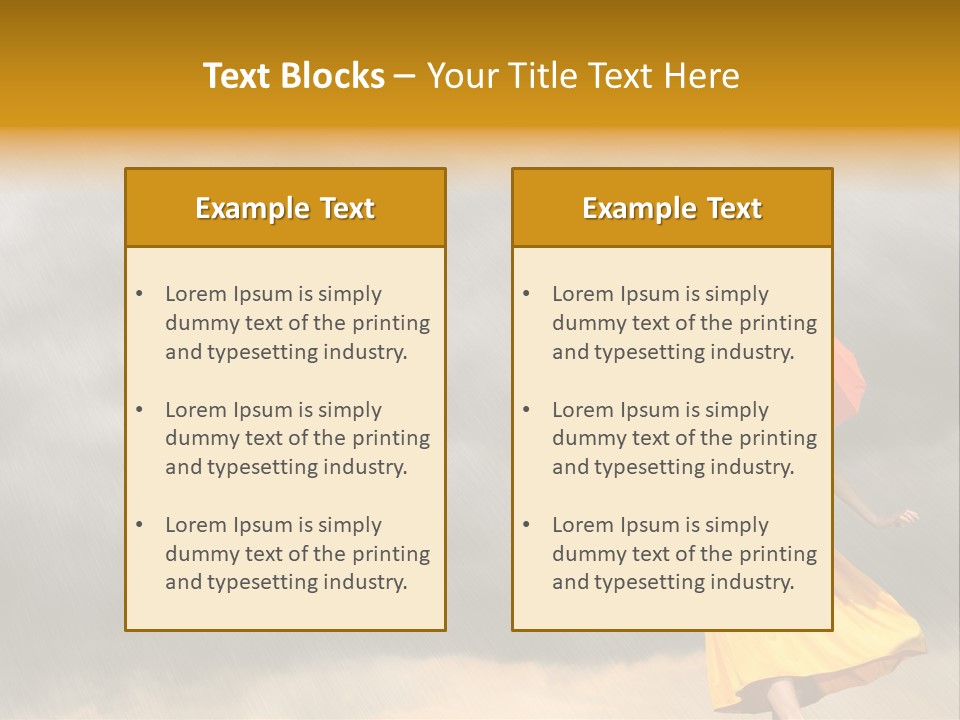 Action Person Striped PowerPoint Template