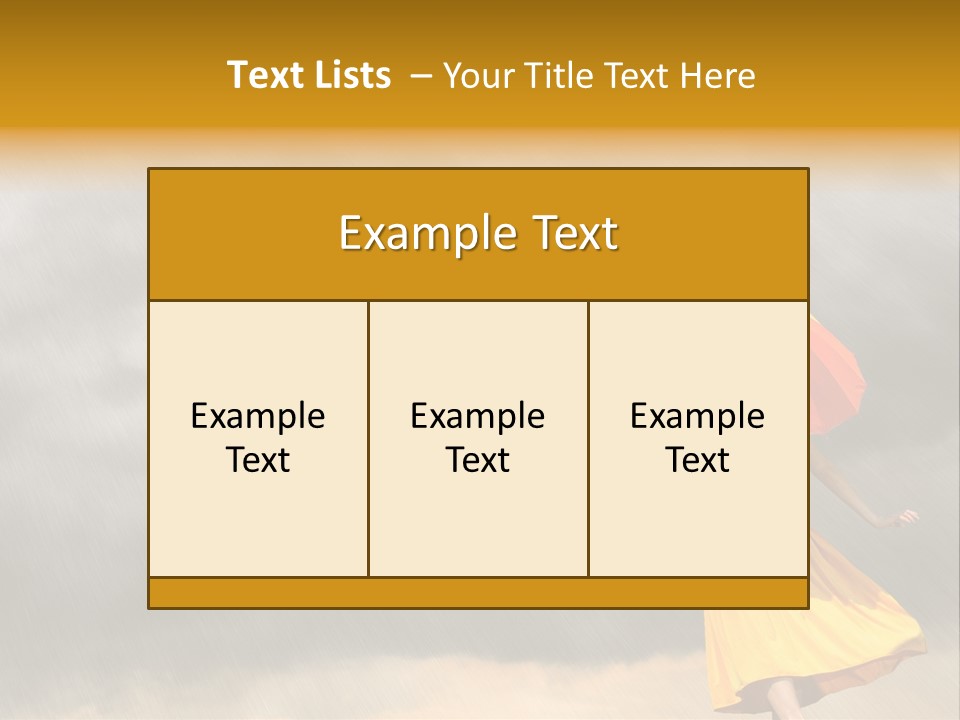 Action Person Striped PowerPoint Template
