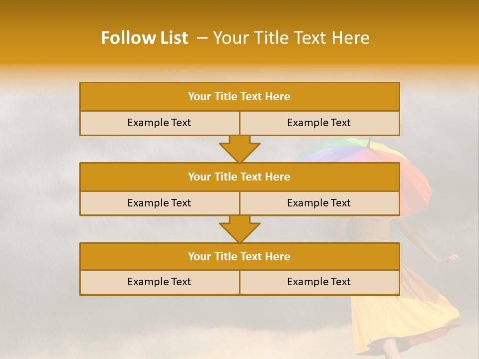 Action Person Striped PowerPoint Template