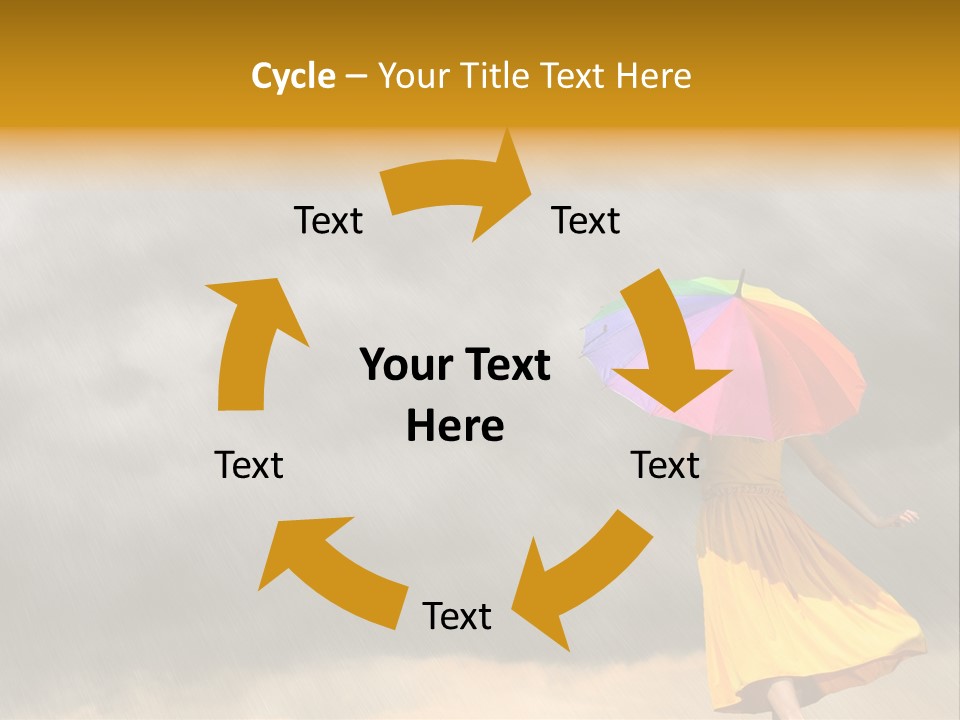 Action Person Striped PowerPoint Template