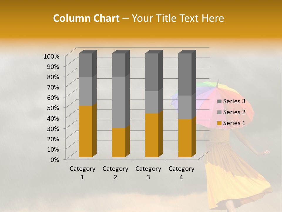 Action Person Striped PowerPoint Template