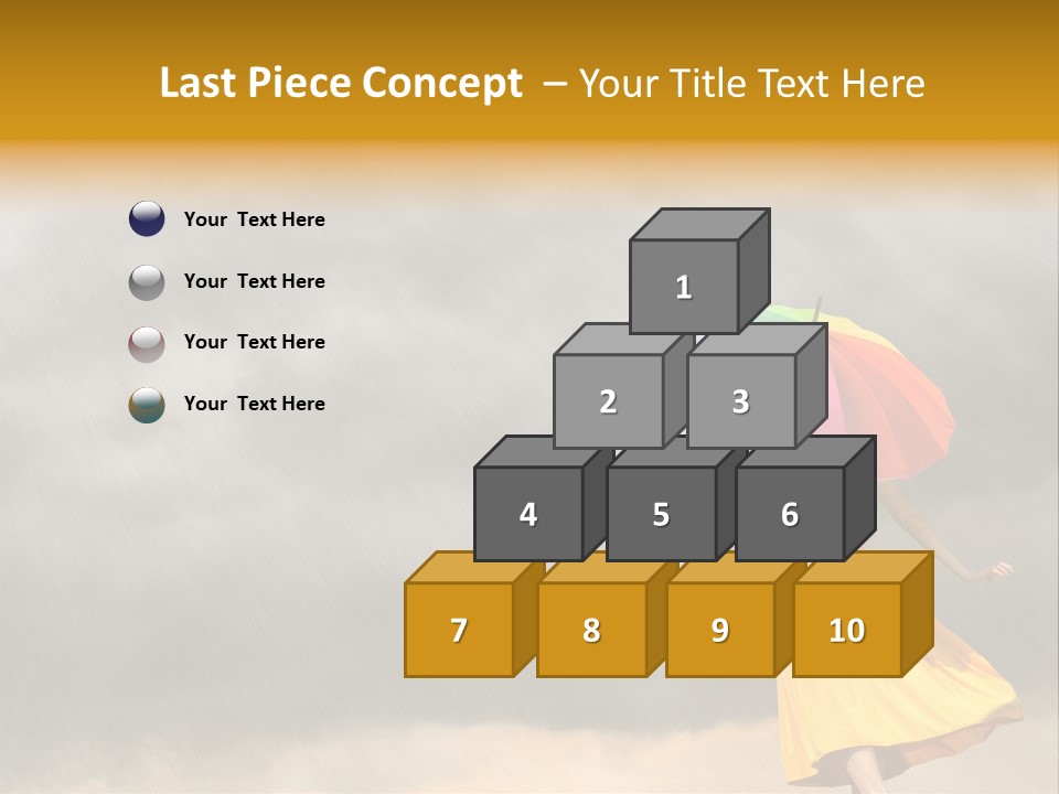 Action Person Striped PowerPoint Template