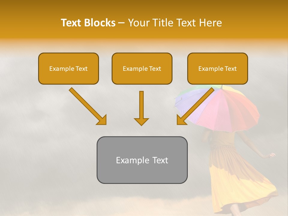 Action Person Striped PowerPoint Template
