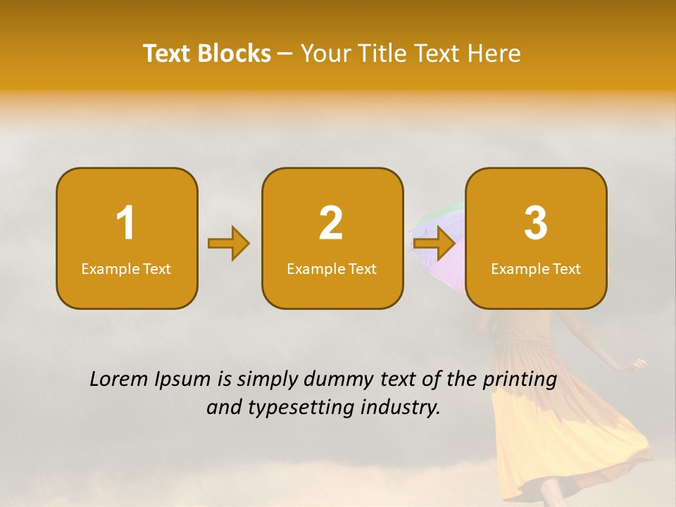 Action Person Striped PowerPoint Template