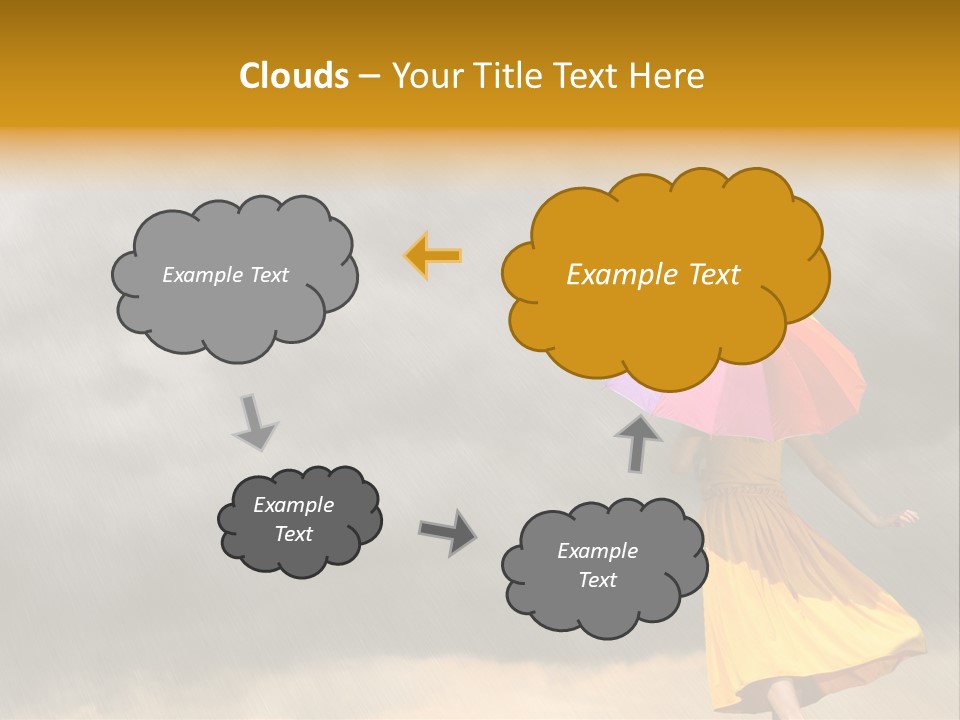 Action Person Striped PowerPoint Template