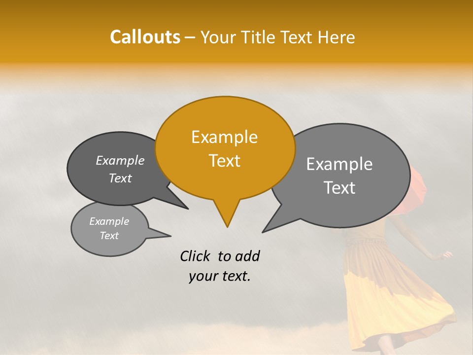 Action Person Striped PowerPoint Template
