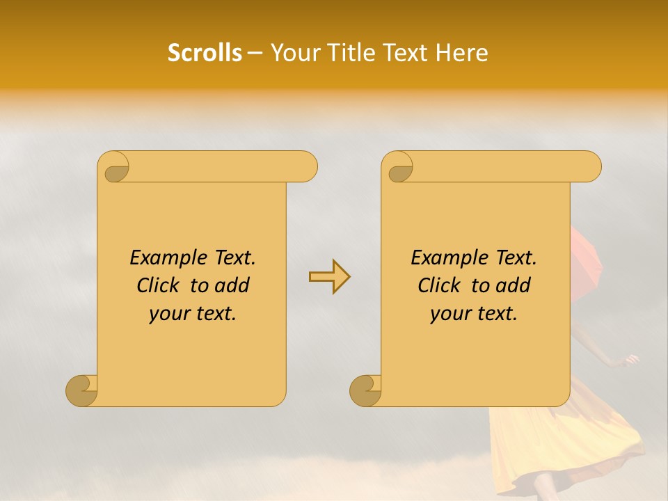 Action Person Striped PowerPoint Template