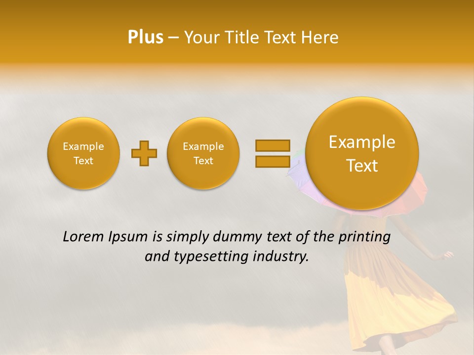 Action Person Striped PowerPoint Template