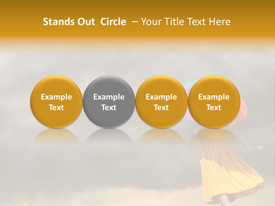 Action Person Striped PowerPoint Template