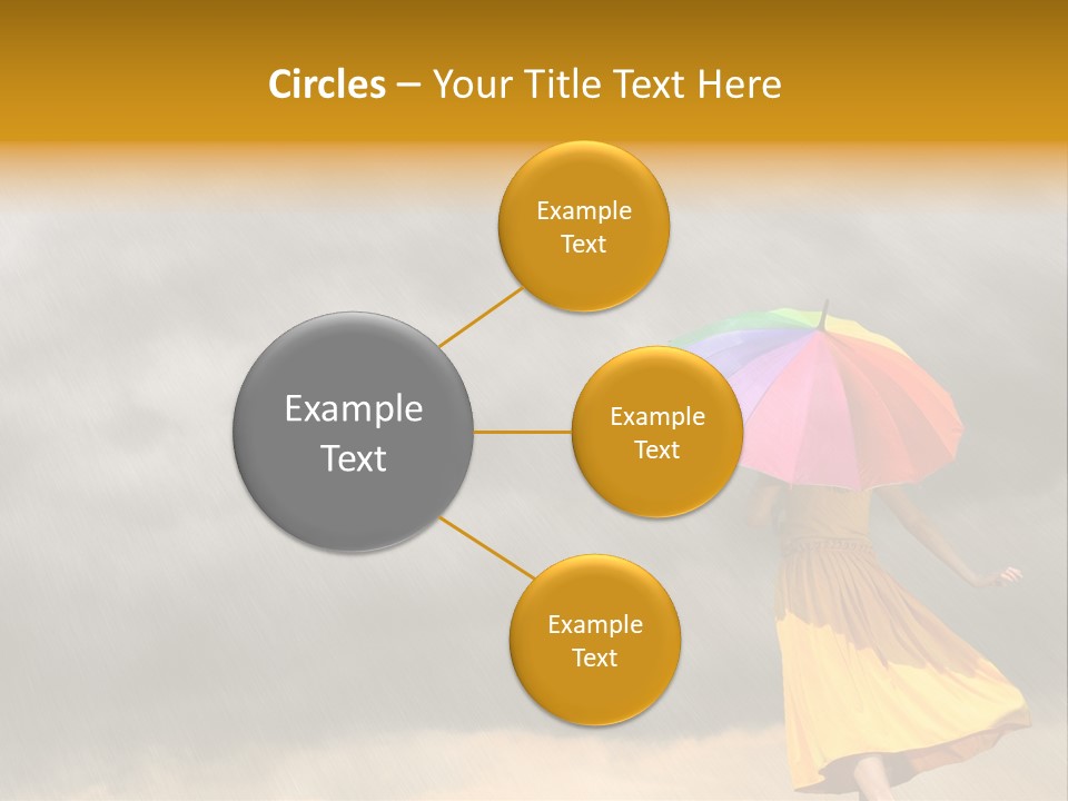 Action Person Striped PowerPoint Template