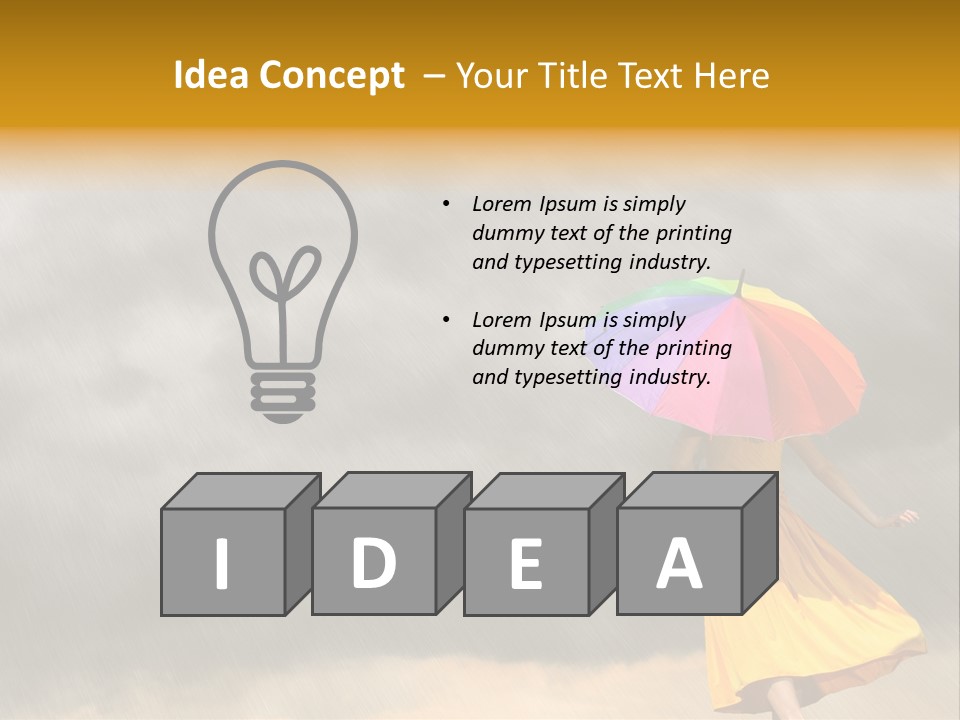 Action Person Striped PowerPoint Template